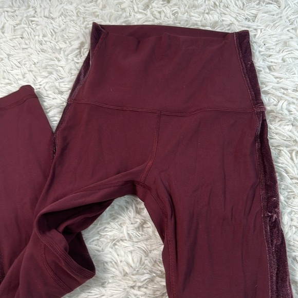 Lululemon Align Super High-Rise Crop *Velvet Garnet - Picture 2 of 5
